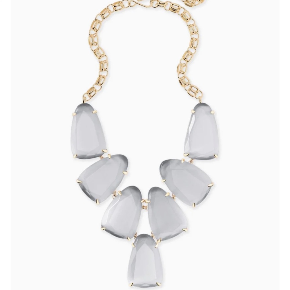 Kendra Scott Harlow Statement Necklace In Slate